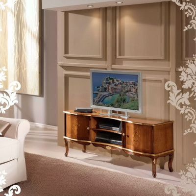Meuble TV classique en bois massif Supports TV Meubles de salon Meubles design Élégants