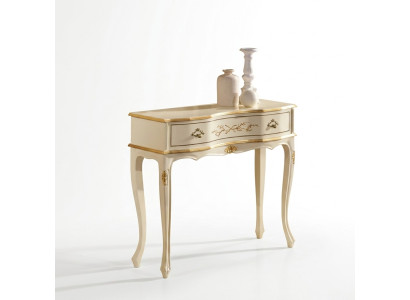 Table console classique en bois blanc meubles de rangement latéraux design de chambre
