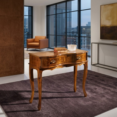 Table console classique r Meuble de luxe en bois Meuble d'appoint pour chambre à coucher