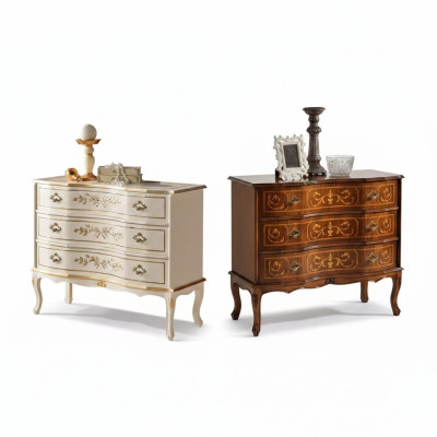 exclusive luxurious new chest of drawers from brown wood for the living room => commode exclusive et luxueuse en bois marron pour le salon