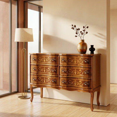 Meuble Classique de haute qualité Commode de Luxe Armoire Bois Étagère