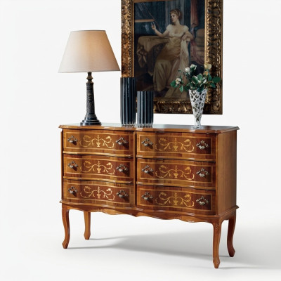 Meuble Classique de haute qualité Commode de Luxe Armoire Bois Étagère