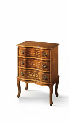 Commode classique à trois tiroirs pour le salon en bois design de meuble.