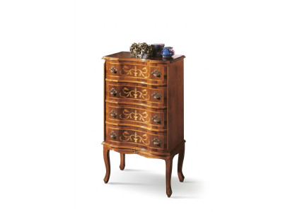 Classique Commode à quatre portes en bois brun Meuble de salon neuf Moderne