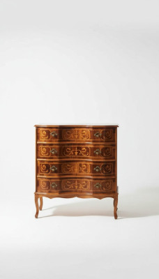 Classique Commode 4 tiroirs meuble en bois Salon Chambre neuf