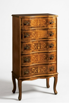 Classique Haute Commode Marron Mobilier de Rangement Design pour Salon