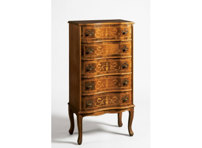 Classique Haute Commode Marron Mobilier de Rangement Design pour Salon