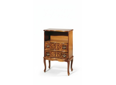 Commode classique Marron 2 tiroirs Meubles en bois de luxe Nouveau salon