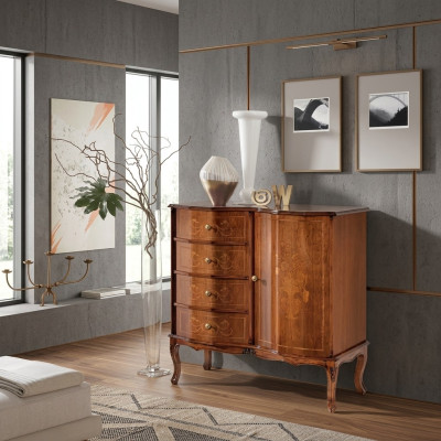 Commode classique de luxe Console de rangement avec design de tiroir
