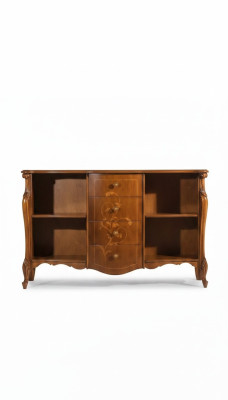 Étagère à livres en bois autoportante Étagère de bureau élégante en brun Nouvelle armoire