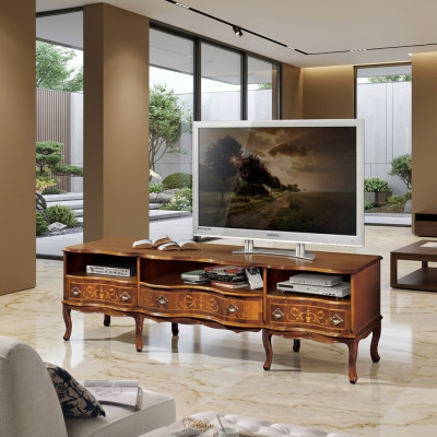 Étagère TV Commode Classique s Design de meubles en bois Meuble TV Buffet Meubles Commodes