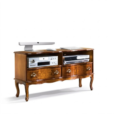 Classique s Lowboard TV Meuble TV Armoire Drawers Design en bois neuf