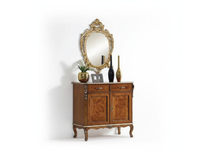 Meuble de salon classique et luxueux en bois de haute qualité de couleur marron