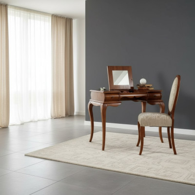 exclusif table de maquillage chaise marron disponible sur commande