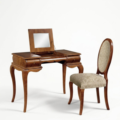 exclusif table de maquillage chaise marron disponible sur commande