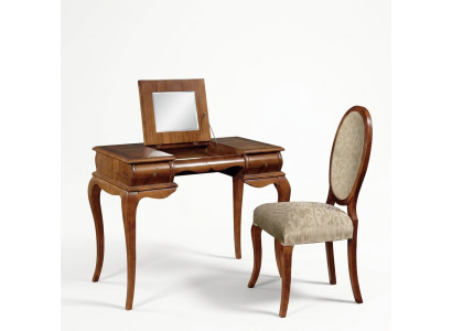 exclusif table de maquillage chaise marron disponible sur commande