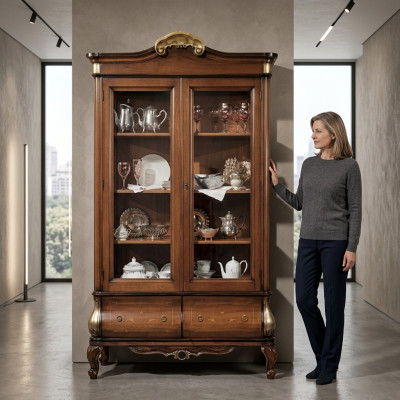 Vitrine de luxe de gefAll ne Meubles Armoires Vitrines en Verre Bois Armoires neuves