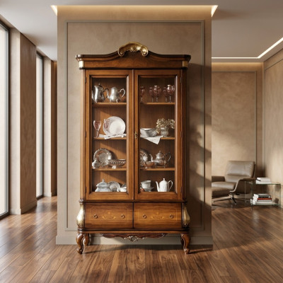 Vitrine de luxe de gefAll ne Meubles Armoires Vitrines en Verre Bois Armoires neuves