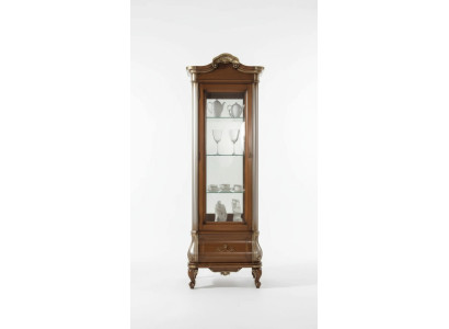 Vitrine de luxe de haute qualité en bois brun Armoire de meubles classiques