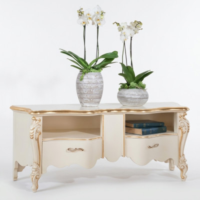 Étagère TV Commode Meuble TV Table en bois de l'étagère de bas design classique étagères