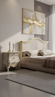 Table de chevet design moderne en bois blanc dans la chambre à coucher Meuble classique