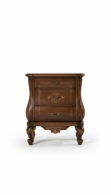 Table de chevet luxueuse de chambre luxueuse Table de chevet en bois de style Art Déco Hôtel