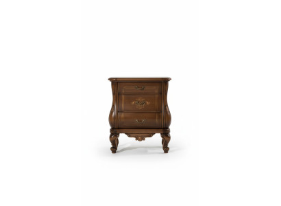Table de chevet luxueuse de chambre luxueuse Table de chevet en bois de style Art Déco Hôtel