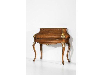 Conception de table de console de luxe marron Mobilier de chambre Table de toilette en bois