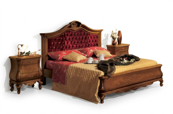 Chesterfield Lits lit rembourré Classique 180x200 Lit double cadre de lit