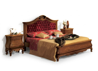 Chesterfield Lits lit rembourré Classique 180x200 Lit double cadre de lit