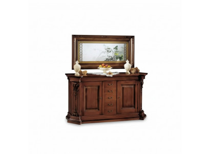 Classique s Marron Commode en bois massif Miroir Commode Armoires neuf