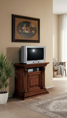 Meuble TV Armoire Classique en bois, armoire TV Armoire Salon Meuble TV Buffet Commode.