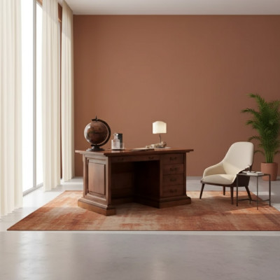 Classique r Bureau Mobilier de bureau de luxe Meubles en bois Table Mobilier