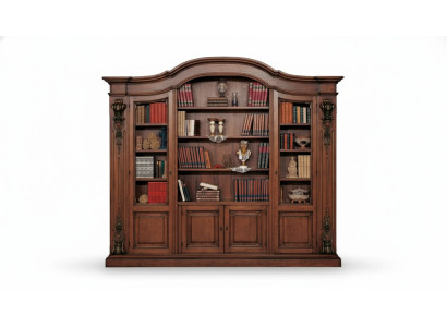 Meuble de bureau étagère marron classique design étagère étagère armoire