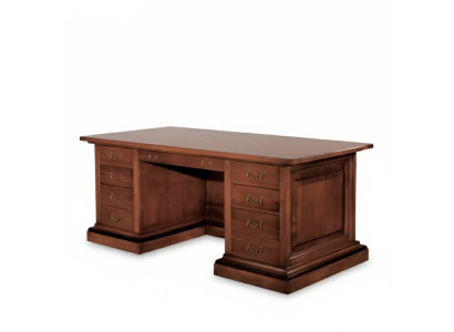 Brun Bureau en bois massif Meuble de bureau classique Table de salle d'étude