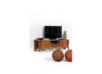 Meuble TV bas TV armoire buffet Table Bois Salon marron tv Mobilier neuf