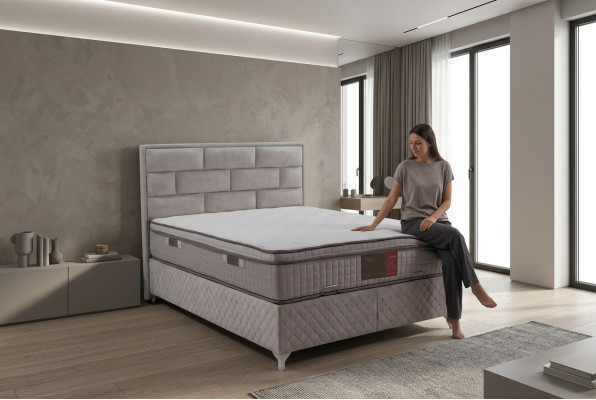 Conception de rembourrage de lit luxe bois lits doubles chambre à coucher meubles d'hôtel.