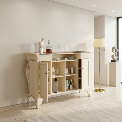 Comptoir de bar Comptoir de bar blanc Comptoir de bar de style classique Comptoir de bar en bois