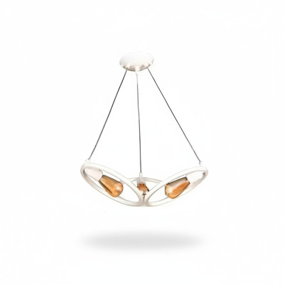 Lustre de plafond Suspension Lustre Plafonnier Lampe Moderne Blanc Nouveau