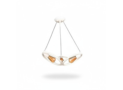 Lustre de plafond Suspension Lustre Plafonnier Lampe Moderne Blanc Nouveau