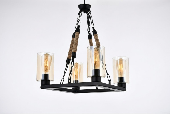 Lustre Lustre Lampe de plafond Lampes Verre Noir
