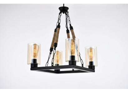 Lustre Lustre Lampe de plafond Lampes Verre Noir