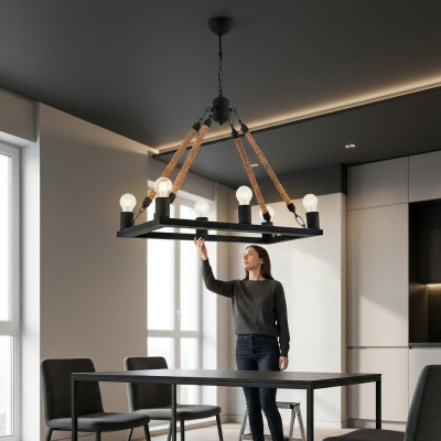 Plafonnier lustre Lustre Plafonnier Lampes Noir Moderne