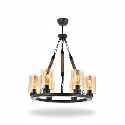 Lampes Lampe de plafond Lumière de plafond Lustre Lustre Verre Noir neuf