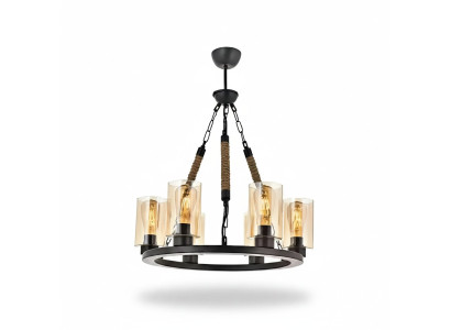 Lampes Lampe de plafond Lumière de plafond Lustre Lustre Verre Noir neuf