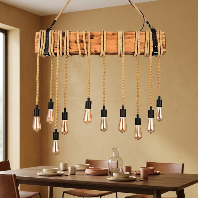 Lampes Table à manger Luminaire au plafond Lustre Lustre Lampe Lampes en bois