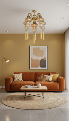 Lustre Lustre Lampe de plafond Lampes Verre Jaune Moderne