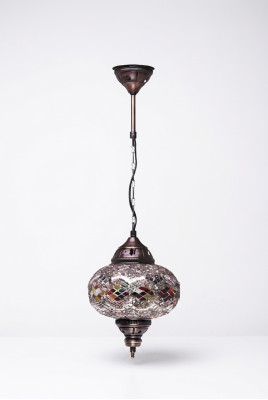 Plafonnier lustre Lustre Suspension Lampe Lampe en verre Argent neuf