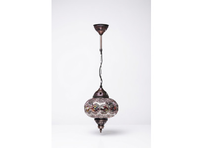 Plafonnier lustre Lustre Suspension Lampe Lampe en verre Argent neuf