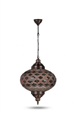 Lustre Plafonnier Lustre Lustre Lampes Verre Marron neuf